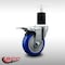 Service Caster 4'' SS Blue Poly Swivel 1-3/4'' Expanding Stem Caster Total Lock Brake SCC-SSEXTTL20S414-PPUB-BLUE-134 - alternate 2